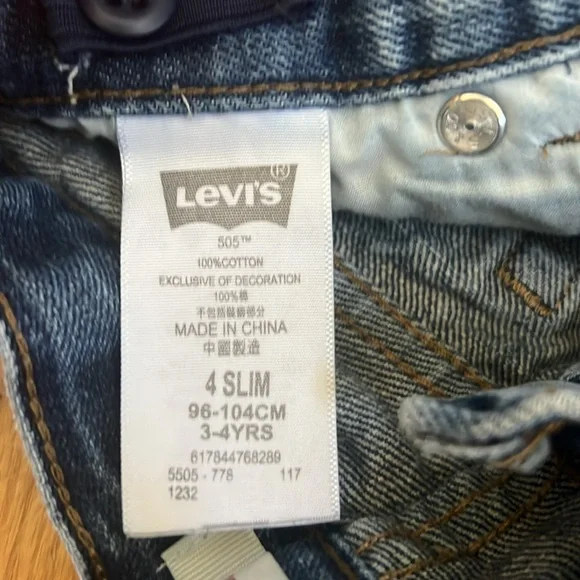 Levi’s 505 Medium Wash Jean Size 4 SLIM - Picture 4 of 8